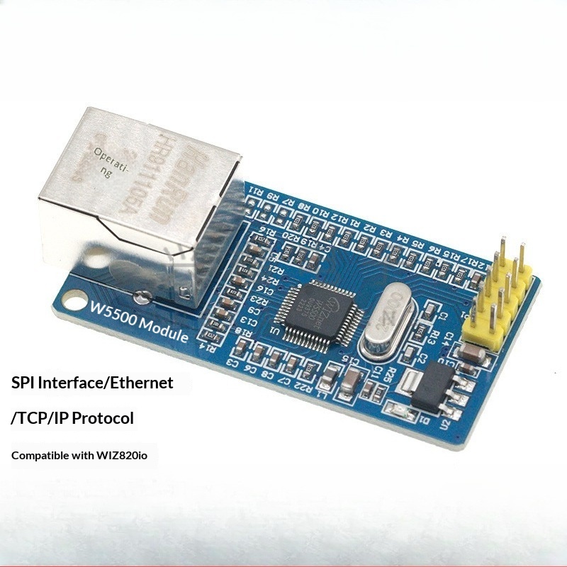 Ethernet W5500 - Moduł sieciowy Ethernet W5500, interfejs SPI