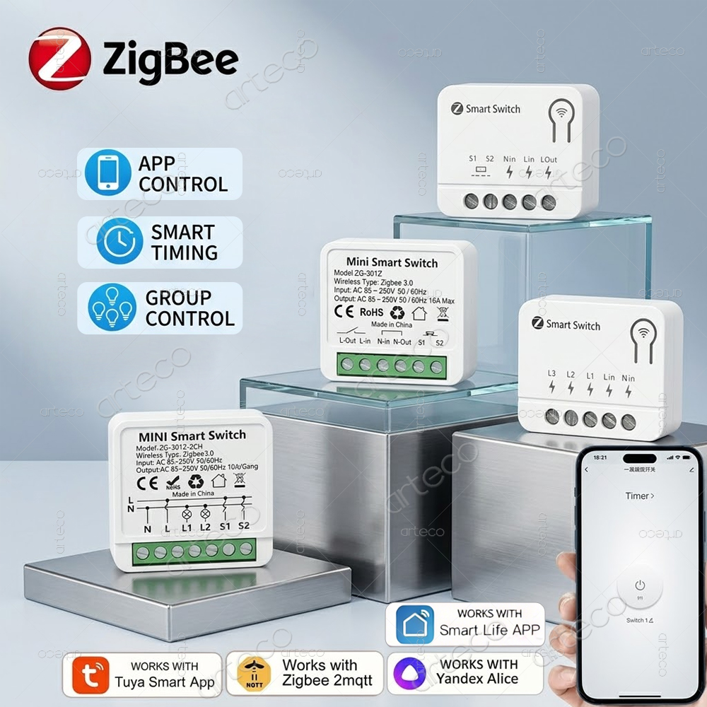 Relay Module 1 Channel - Moduł inteligentnego przełącznika Tuya Zigbee Mini