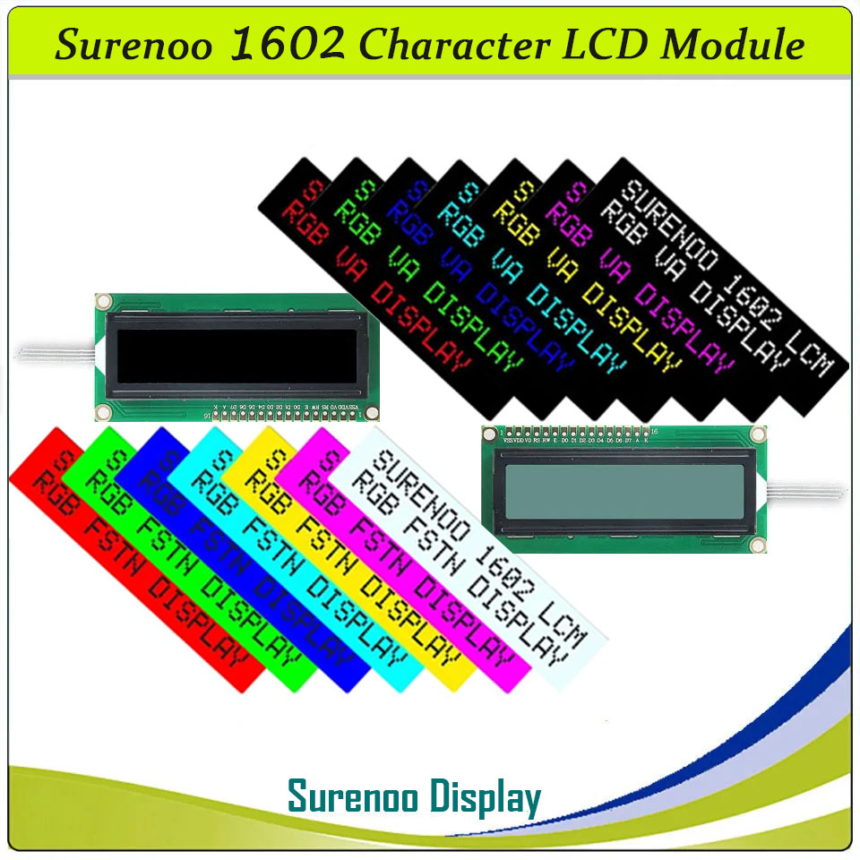 Lcd 1602 - 162 16X2 1602 5.0V znakowy moduł