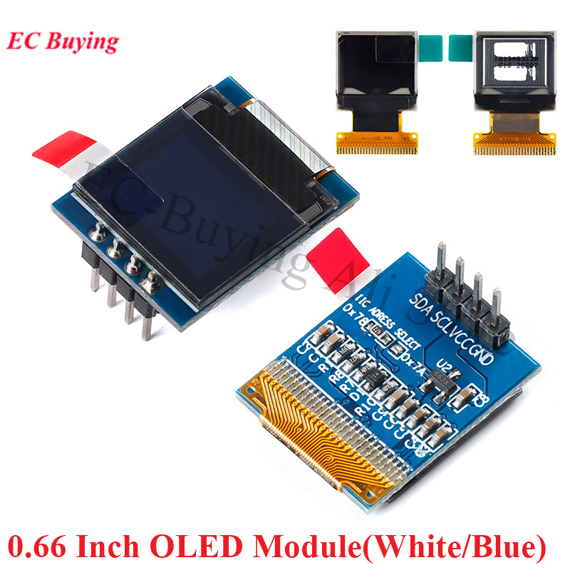 Ssd1306 - 0,66-calowy moduł wyświetlacza OLED LCD 64X48