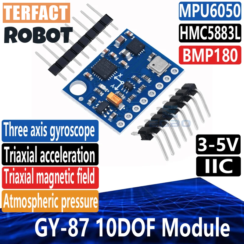 Mpu6050 - 1~5 SZT. Moduł GY-87 10DOF MPU6050