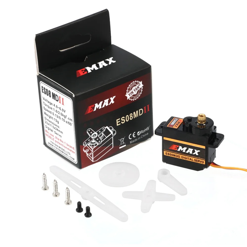 EMAX ES08MDII ES08MD II Metal  – Servo Sg90 recenzja i cena