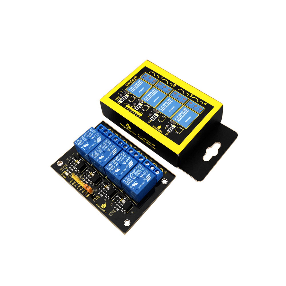 Keyestudio 1 2 4 8 16 moduł pr – Relay Module 4 Channel recenzja i cena