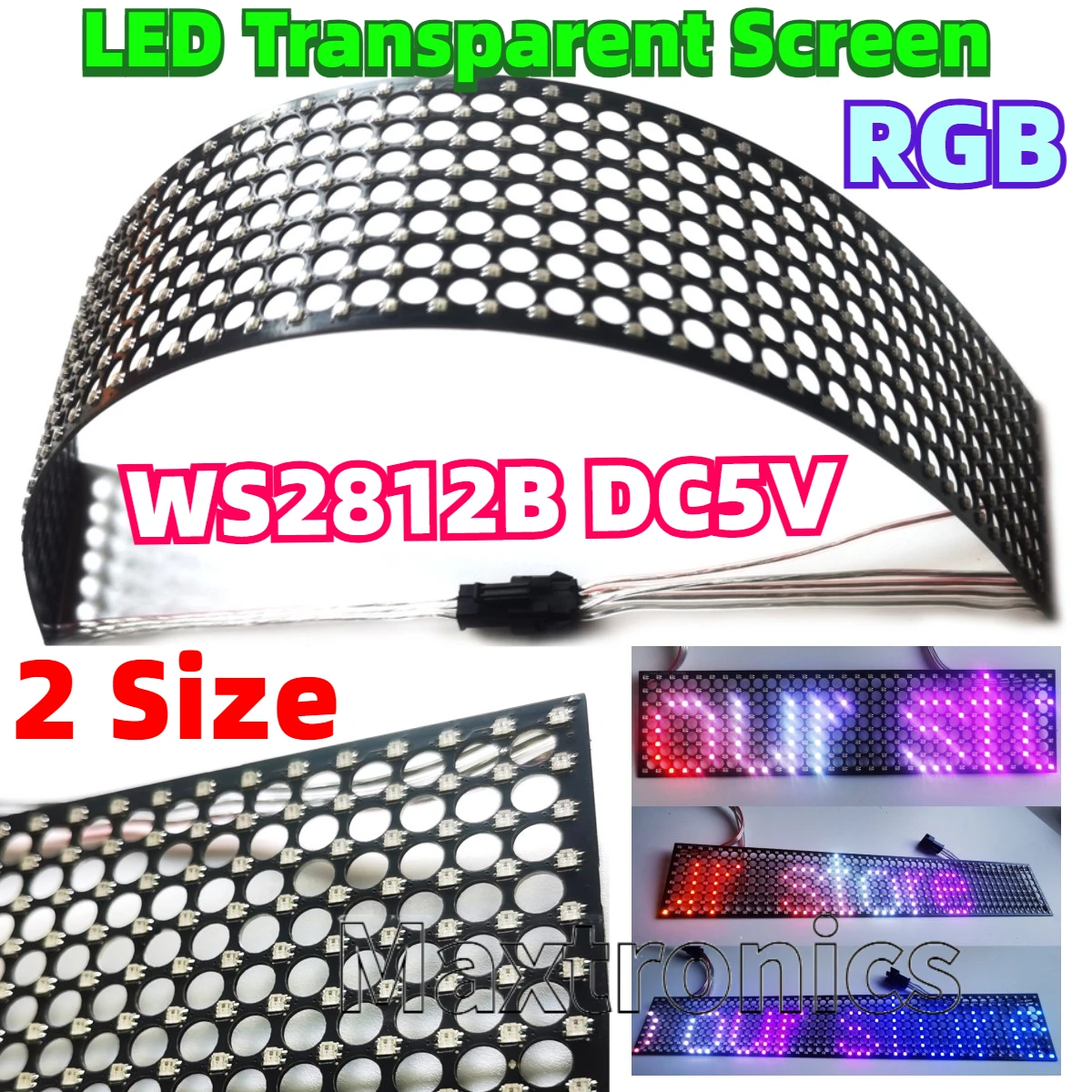 WS2812B Przezroczysty ekran LE – Ws2812B recenzja i cena