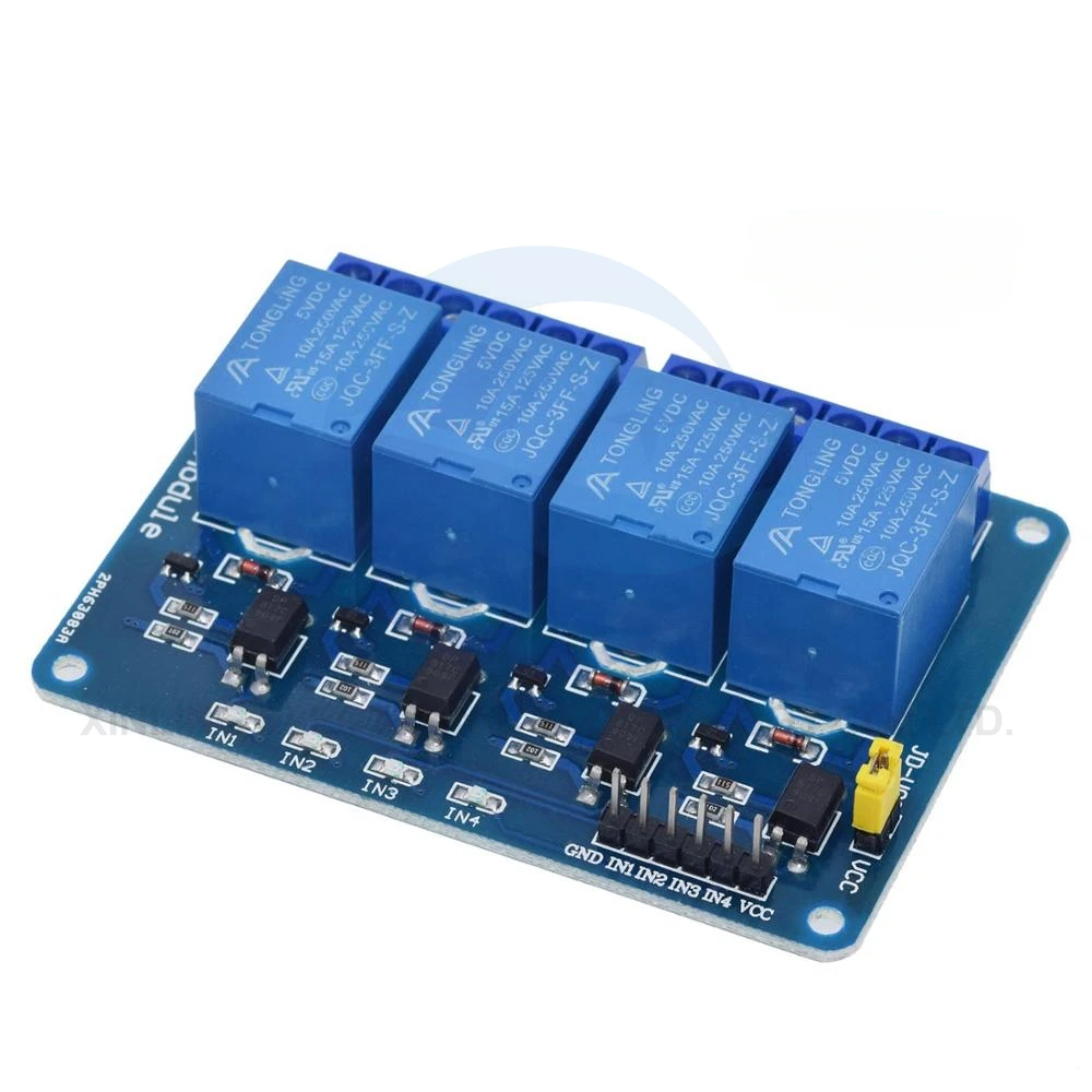 Moduł przekaźnikowy 5/12V 1/2/ – Relay Module 4 Channel recenzja i cena